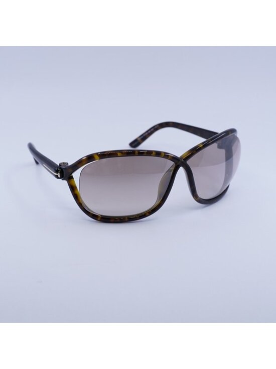 Tom Ford FT1069 52G Fernanda Sunglasses Dark Havana Geometric Frame main image 8